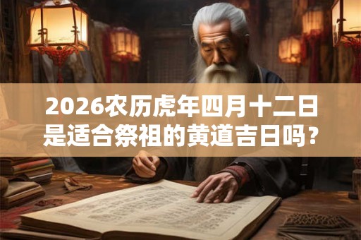 2026农历虎年四月十二日是适合祭祖的黄道吉日吗？