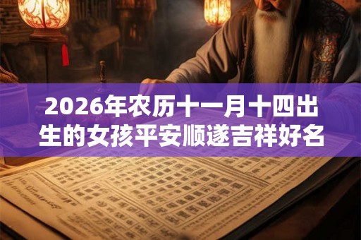 2026年农历十一月十四出生的女孩平安顺遂吉祥好名推荐! 2026年农历十一月十四出生的女孩平安顺遂吉祥好名推荐!