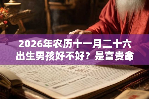 2026年农历十一月二十六出生男孩好不好？是富贵命吗？