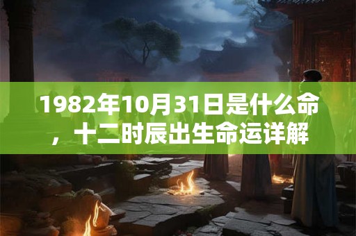 1982年10月31日是什么命，十二时辰出生命运详解