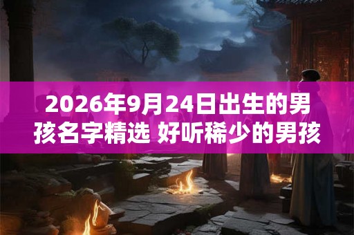 2026年9月24日出生的男孩名字精选 好听稀少的男孩名字 2026年9月24日出生的男孩名字精选 好听稀少的男孩名字
