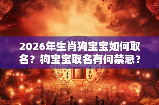 2026年生肖狗宝宝如何取名？狗宝宝取名有何禁忌？