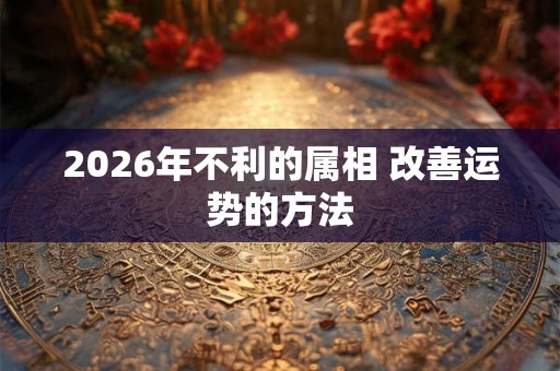 2026年不利的属相 改善运势的方法