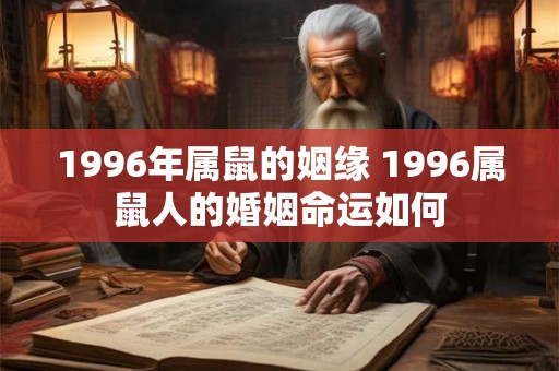 1996年属鼠的姻缘 1996属鼠人的婚姻命运如何
