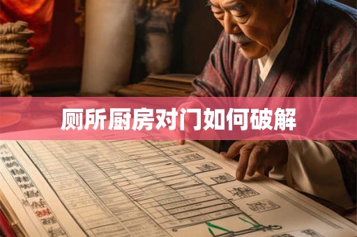 厕所厨房对门如何破解