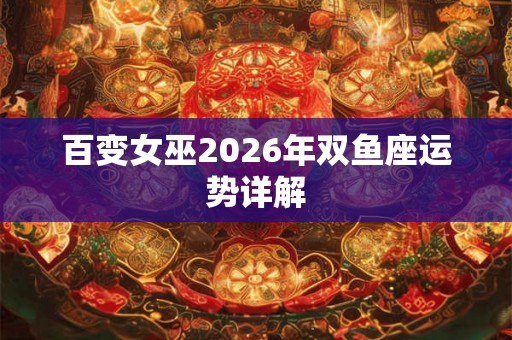 百变女巫2026年双鱼座运势详解