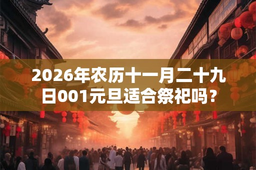 2026年农历十一月二十九日001元旦适合祭祀吗？