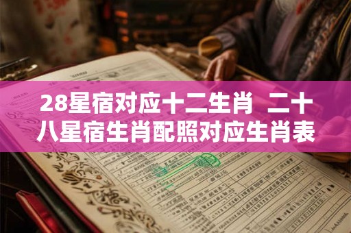 28星宿对应十二生肖  二十八星宿生肖配照对应生肖表