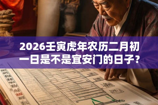 2026壬寅虎年农历二月初一日是不是宜安门的日子？