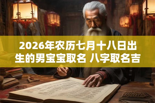 2026年农历七月十八日出生的男宝宝取名 八字取名吉利的名字