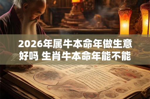 2026年属牛本命年做生意好吗 生肖牛本命年能不能做生意