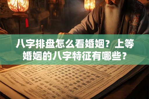八字排盘怎么看婚姻？上等婚姻的八字特征有哪些？