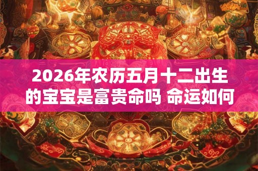 2026年农历五月十二出生的宝宝是富贵命吗 命运如何