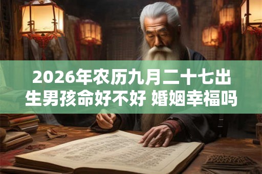 2026年农历九月二十七出生男孩命好不好 婚姻幸福吗
