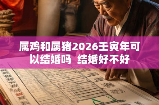 属鸡和属猪2026壬寅年可以结婚吗  结婚好不好