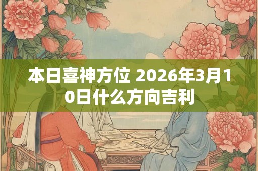 本日喜神方位 2026年3月10日什么方向吉利