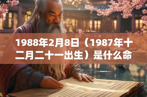1988年2月8日（1987年十二月二十一出生）是什么命_命运如何