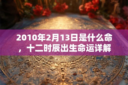 2010年2月13日是什么命，十二时辰出生命运详解