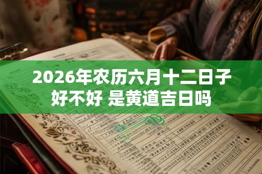 2026年农历六月十二日子好不好 是黄道吉日吗