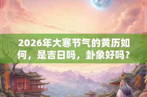 2026年大寒节气的黄历如何，是吉日吗，卦象好吗？
