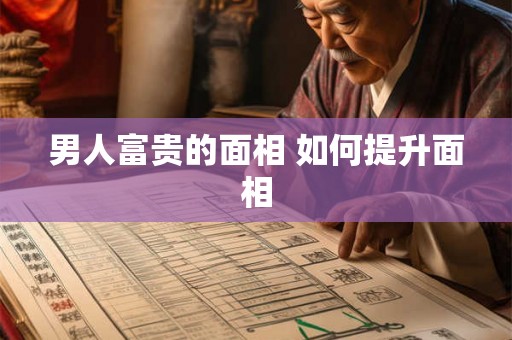 男人富贵的面相 如何提升面相