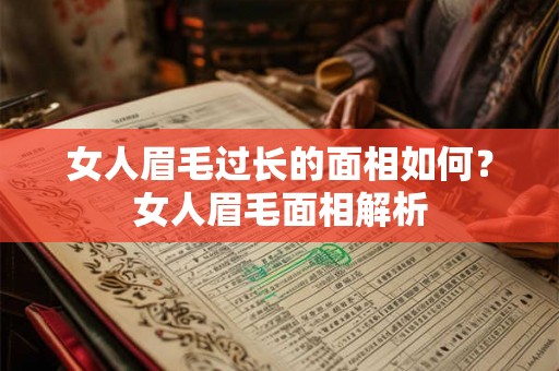 女人眉毛过长的面相如何？女人眉毛面相解析
