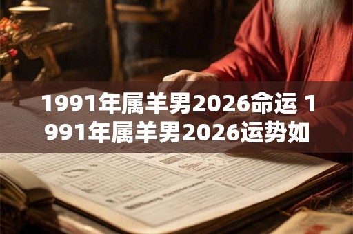 1991年属羊男2026命运 1991年属羊男2026运势如何