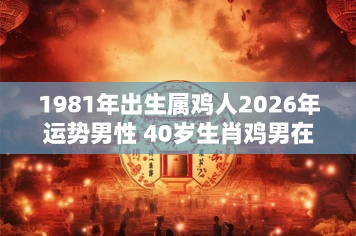 1981年出生属鸡人2026年运势男性 40岁生肖鸡男在2026年运气如何