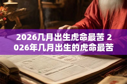 2026几月出生虎命最苦 2026年几月出生的虎命最苦 2026几月出生虎命最苦 2026年几月出生的虎命最苦