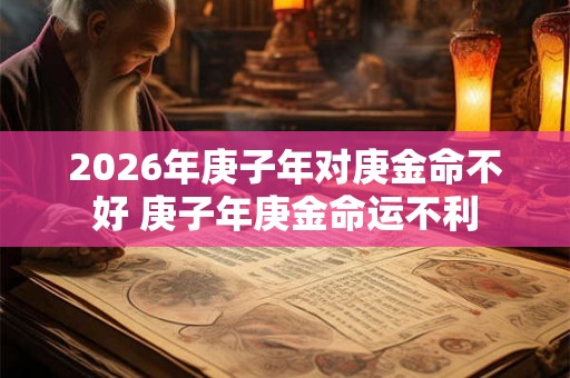 2026年庚子年对庚金命不好 庚子年庚金命运不利