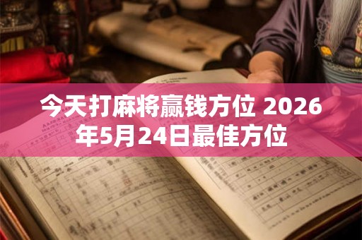 今天打麻将赢钱方位 2026年5月24日最佳方位