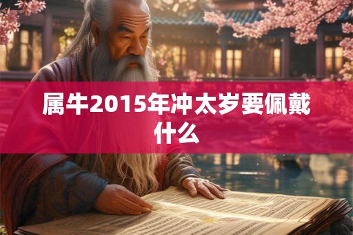 属牛2015年冲太岁要佩戴什么