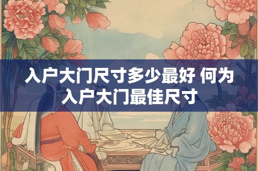 入户大门尺寸多少最好 何为入户大门最佳尺寸