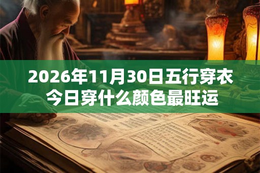 2026年11月30日五行穿衣 今日穿什么颜色最旺运