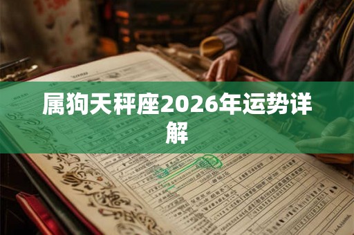 属狗天秤座2026年运势详解