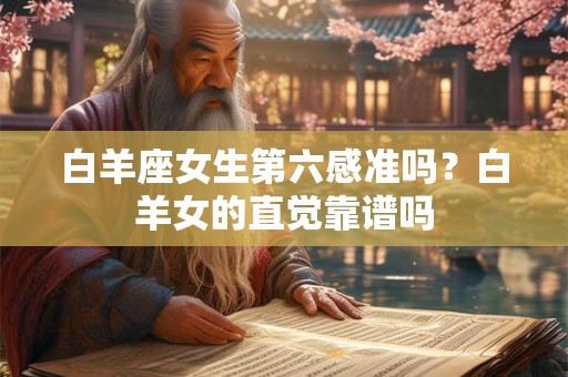 白羊座女生第六感准吗？白羊女的直觉靠谱吗