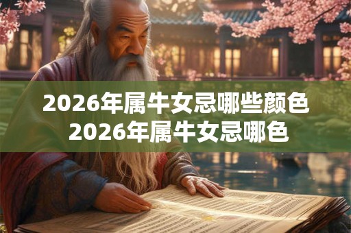 2026年属牛女忌哪些颜色 2026年属牛女忌哪色