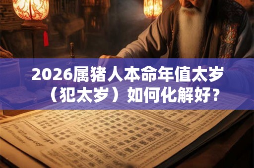 2026属猪人本命年值太岁（犯太岁）如何化解好？
