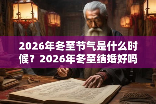 2026年冬至节气是什么时候？2026年冬至结婚好吗？