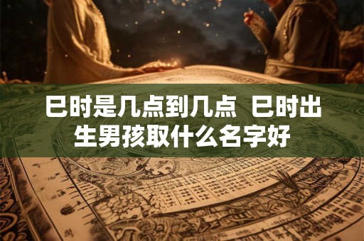 巳时是几点到几点 巳时出生男孩取什么名字好 巳时是几点到几点 巳时出生男孩取什么名字好