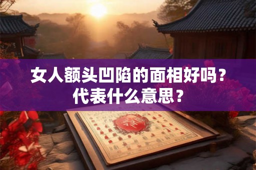 女人额头凹陷的面相好吗？代表什么意思？