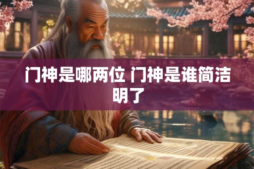 门神是哪两位 门神是谁简洁明了 门神是哪两位 门神是谁简洁明了