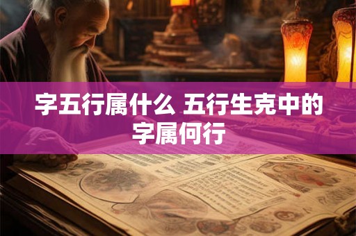 字五行属什么 五行生克中的字属何行 字五行属什么 五行生克中的字属何行