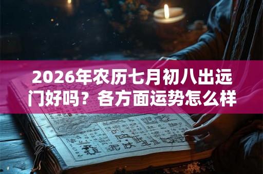 2026年农历七月初八出远门好吗？各方面运势怎么样？