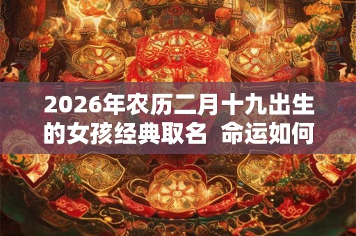2026年农历二月十九出生的女孩经典取名  命运如何