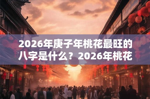 2026年庚子年桃花最旺的八字是什么？2026年桃花运最好的八字