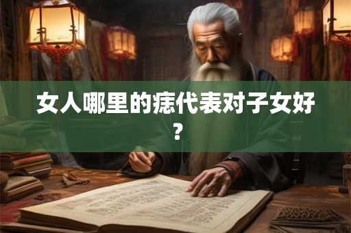 女人哪里的痣代表对子女好? 女人哪里的痣代表对子女好?