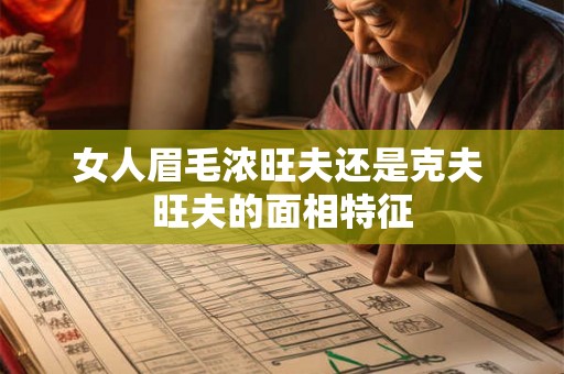 女人眉毛浓旺夫还是克夫 旺夫的面相特征 女人眉毛浓旺夫还是克夫 旺夫的面相特征