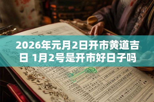 2026年元月2日开市黄道吉日 1月2号是开市好日子吗 2026年元月2日开市黄道吉日 1月2号是开市好日子吗