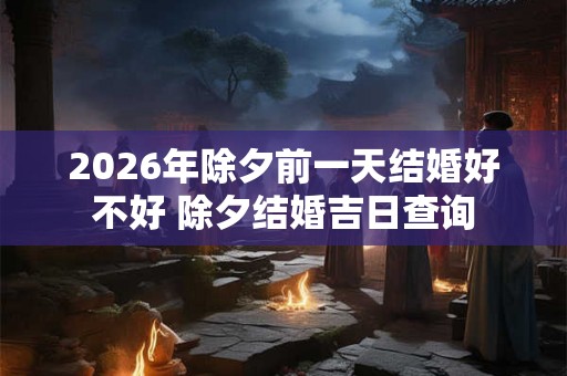 2026年除夕前一天结婚好不好 除夕结婚吉日查询 2026年除夕前一天结婚好不好 除夕结婚吉日查询